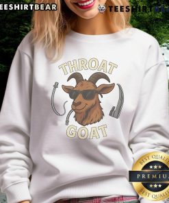 Awesome Throat Goat Sweatshirt featuring a bold graphic design and comfortable fit, perfect for casual wear.