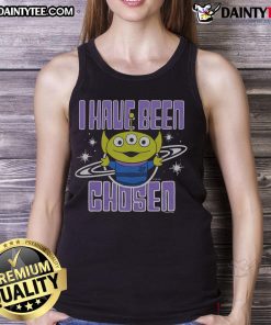 Awesome Toy Story Aliens I Have Been Chosen tank top featuring colorful alien graphics and a trendy design.