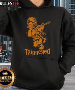 Awesome Triggered Tigger Winnie the Pooh Military Hoodie featuring a vibrant design of Tigger in military style.