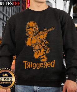 Awesome Triggered Tigger Winnie the Pooh Military Sweatshirt featuring a colorful Tigger design on a cozy fabric.