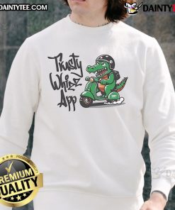 Awesome Trusty Whizz App Sweatshirt in cozy fabric, featuring a stylish design perfect for casual wear and tech enthusiasts.