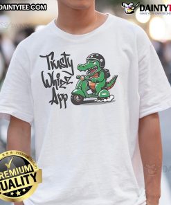 Awesome Trusty Whizz App T-Shirt featuring a vibrant design and logo, perfect for fans of the Trusty Whizz app.