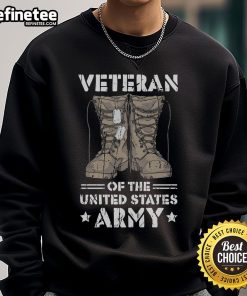 Awesome Veteran of the United States Army sweatshirt showcasing pride and patriotism in military service.