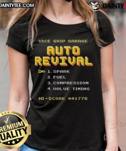 Awesome Vice Grip Garage Auto Revival Ladies Tee featuring a stylish design perfect for automotive enthusiasts.
