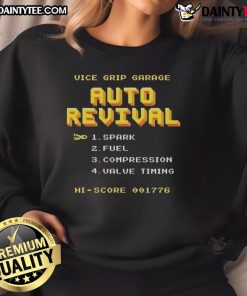Awesome Vice Grip Garage Auto Revival Sweatshirt featuring a stylish design perfect for car enthusiasts and garage lovers.