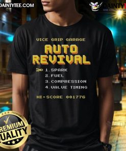 Awesome Vice Grip Garage Auto Revival T-Shirt featuring vintage auto graphics and a comfortable fit for car enthusiasts.