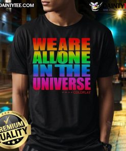 Awesome We Are All One In The Universe Pride T-Shirt featuring a colorful design celebrating unity and diversity.
