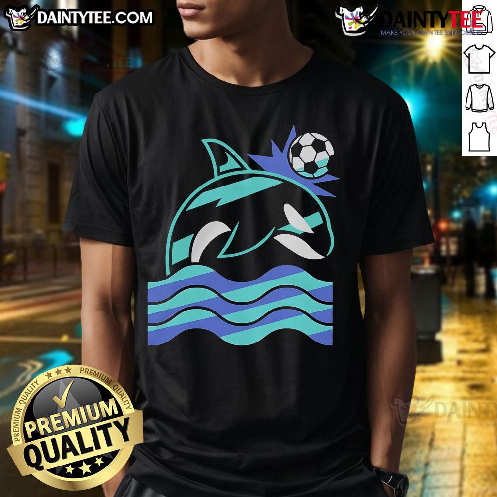 Awesome Wild Whale Soccer T Shirt Awesome Wild Whale Soccer T-Shirt featuring a vibrant whale graphic perfect for soccer fans and ocean lovers alike.