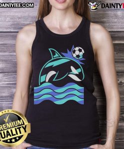 Awesome Wild Whale Soccer Tank Top featuring a vibrant whale graphic, perfect for ocean lovers and soccer fans.