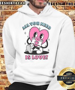 Cute All You Need Is Love Hoodie featuring a cozy design and heart graphic, perfect for spreading love and warmth.