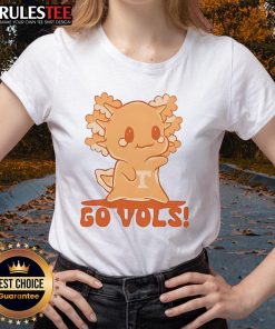 Alt Text: Cute axolotl graphic on a stylish Tennessee ladies tee, perfect for casual wear and axolotl lovers.
