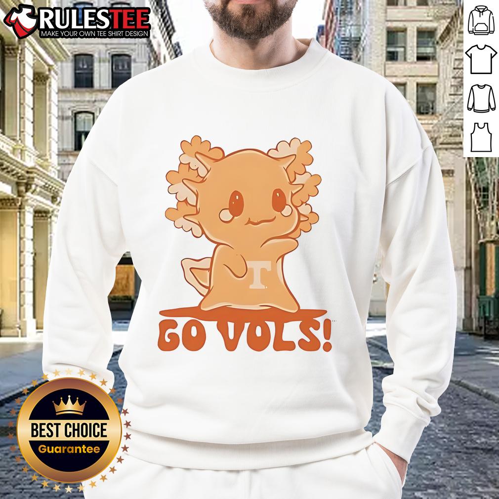 Cute Axolotl Go Vol Tennessee Sweatshirt Adorable Cute Axolotl Go Vol Tennessee Sweatshirt featuring a colorful axolotl design, perfect for fans and casual wear.