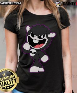Alt Text: Cute BabaChops Poppy Playtime Ladies Tee featuring vibrant graphics and a comfortable fit for casual wear.