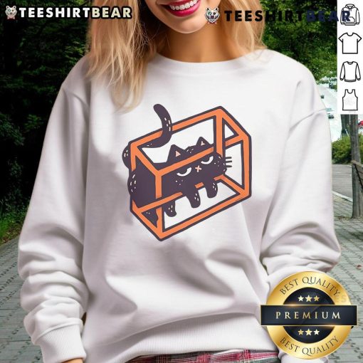 Cute Cat Paradox Sweatshirt featuring a playful cat design, perfect for cat lovers and cozy casual wear.