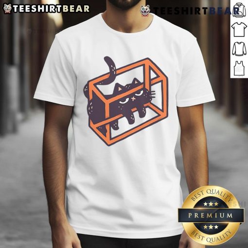 Adorable 'Cute Cat Paradox' T-Shirt featuring a playful cat design, perfect for cat lovers and casual wear.
