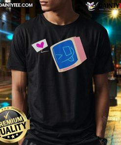 Alt Text: Cute Closed Circuit Studios Ace In Color Heart Head T-Shirt featuring a vibrant heart design on a stylish tee.