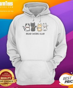 Adorable cats hoodie from the Cute Dead Inside Club, featuring playful feline designs and a cozy fit.