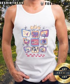 Alt Text: Cute Deltarune TV Time tank top featuring vibrant graphics, perfect for fans of the popular video game series.