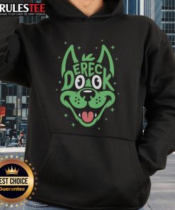 Alt Text: Adorable Derek Dook dog hoodie featuring a cozy design, perfect for keeping your pet stylish and warm.