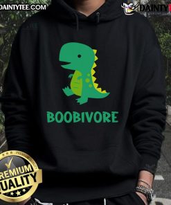 Adorable Cute Dinosaur Boobivore Hoodie featuring a vibrant dino print, perfect for kids and dinosaur lovers.
