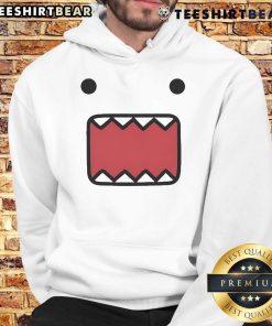Adorable Cute Domo Kun face hoodie featuring a cozy design, perfect for anime fans and casual wear.
