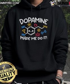 Cute Dopamine Made Me Do It Hoodie in vibrant colors, perfect for cozy casual wear and expressing fun personality.