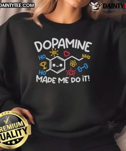 Cute Dopamine Made Me Do It sweatshirt in pastel colors, perfect for casual outfits and boosting your mood.