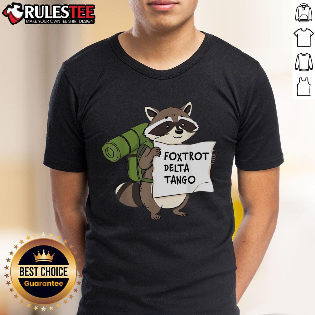 Cute Foxtrot Delta Tango Raccoon T Shirt Adorable Cute Foxtrot Delta Tango Raccoon T-Shirt featuring a playful raccoon design for animal lovers.
