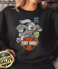 Alt Text: Cute Fresh Terry Gross air logo sweatshirt in soft fabric, perfect for casual wear and fans of Terry Gross.