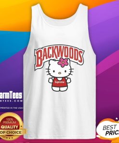 Cute Hello Kitty Backwoods tank top featuring a playful design, perfect for casual summer wear and Hello Kitty fans.