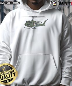 Cute Huey Goosey OTX helicopter hoodie featuring colorful design and cozy fit for aviation enthusiasts.