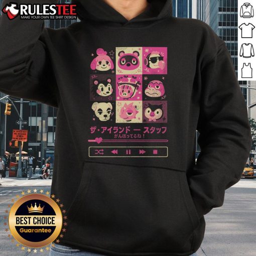 Cozy Cute Island Mixtape Animal Crossing hoodie featuring vibrant graphics and a stylish design for fans.