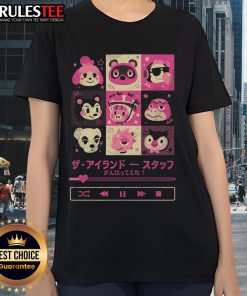 Cute Island Mixtape Animal Crossing ladies tee featuring vibrant graphics and playful design for fans of the game.
