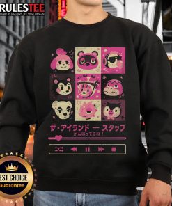 Alt Text: Cute Island Mixtape Animal Crossing Sweatshirt featuring vibrant graphics and cozy design for gamers and fans.