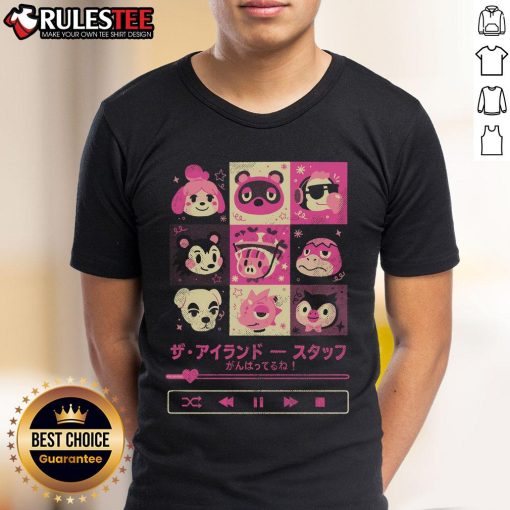 Alt Text: Cute Island Mixtape Animal Crossing T-Shirt featuring vibrant graphics and playful designs for fans of the game.