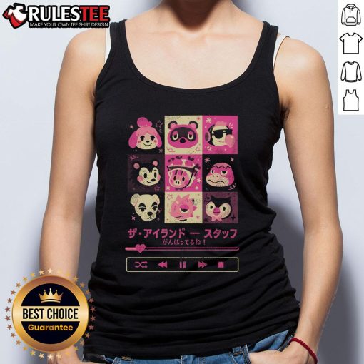 Alt Text: Cute Island Mixtape Animal Crossing tank top featuring vibrant graphics and a playful design perfect for fans.