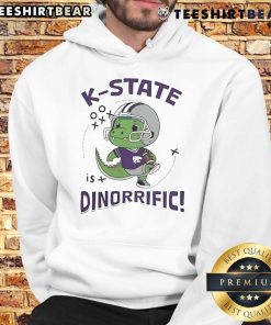 Cute K-State Wildcats Vive La Fete Dino-Riffic Hoodie featuring vibrant dinosaur graphics and cozy design.
