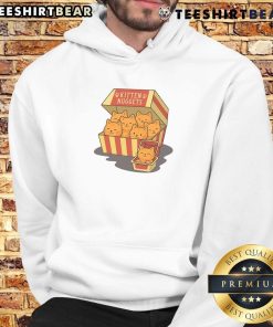 Cute kitten nuggets box hoodie featuring playful kittens, perfect for pet lovers and cozy fashion enthusiasts.