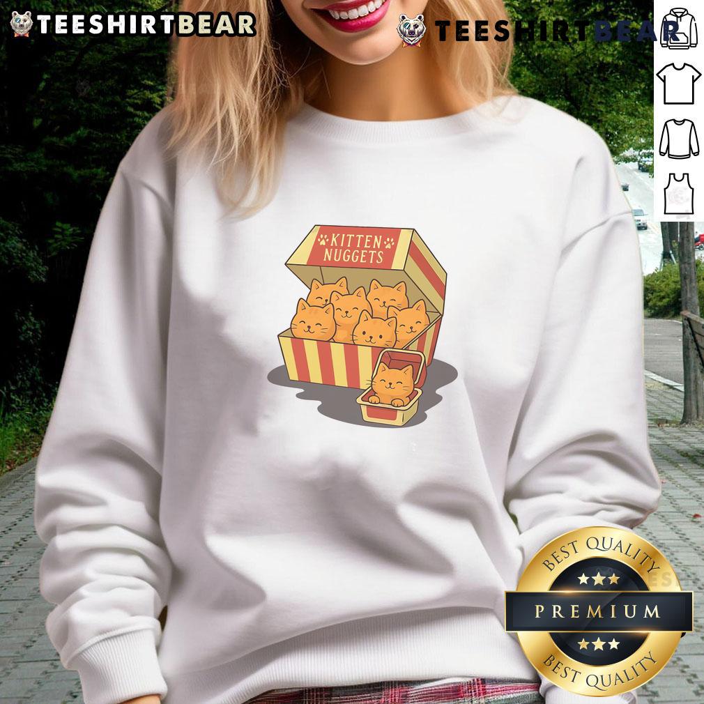 Cute Kitten Nuggets Box Sweatshirt Cute kitten nuggets box sweatshirt featuring adorable kitten graphics in a cozy design for cat lovers.