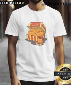 Alt Text: Cute Kitten Nuggets Box T-Shirt featuring adorable kittens and playful graphics for cat lovers.