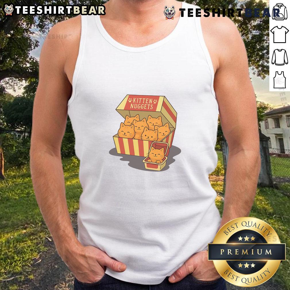 Cute Kitten Nuggets Box Tank Top Cute kitten nuggets box tank top featuring adorable kitten graphics, perfect for cat lovers and casual wear.