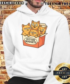 Cute kitten nuggets hoodie featuring adorable kitten graphics, perfect for cozy casual wear for cat lovers.