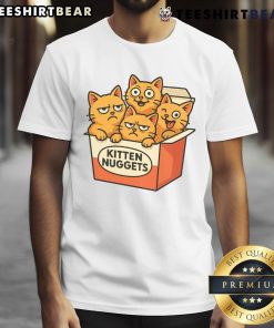 Cute Kitten Nuggets T-Shirt featuring adorable kitten graphics, perfect for cat lovers and casual wear.
