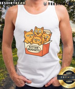 Adorable Cute Kitten Nuggets tank top featuring playful kittens on a vibrant background, perfect for cat lovers.
