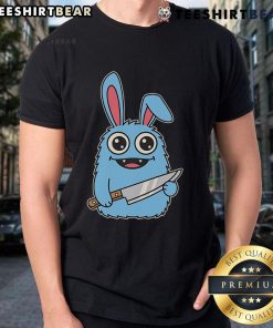 Alt Text: Cute Leave Me Alone Cleaver Labubochka T-Shirt featuring a playful design perfect for casual wear and expressing personality.