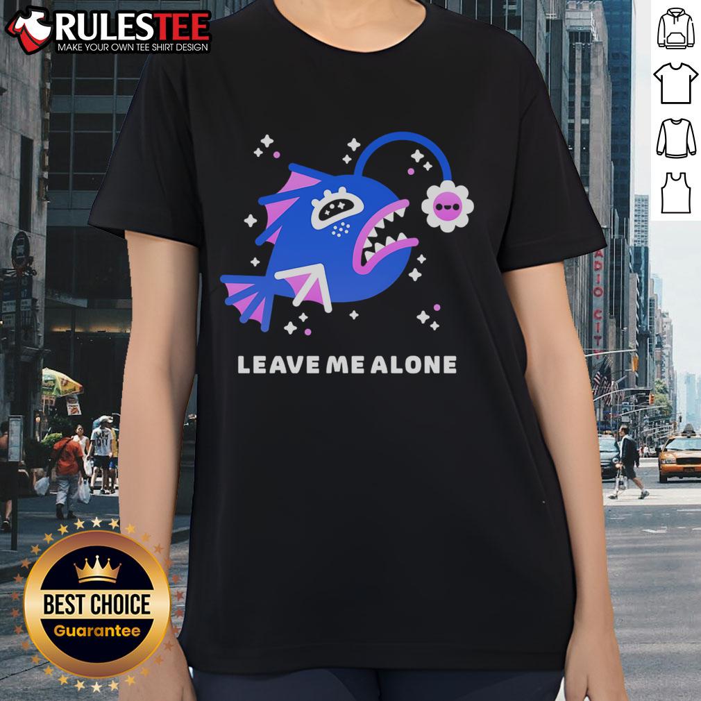 Cute Leave Me Alone Moody Anglerfish Ladies Tee Cute Leave Me Alone Moody Anglerfish Ladies Tee, featuring a whimsical anglerfish design perfect for casual wear.