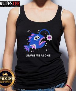Adorable moody anglerfish graphic on a tank top, perfect for expressing your cute 'leave me alone' vibe.