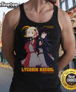 Adorable Cute LycoReco Lycoris Recoil tank top featuring vibrant colors and anime-inspired design for fans.