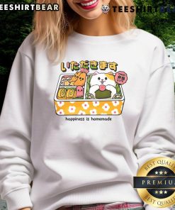 Cute Neko Bento sweatshirt featuring a cozy design, perfect for showcasing homemade happiness in style.