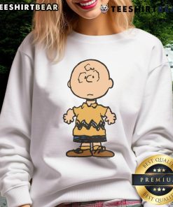 Alt Text: Cute Peanuts Charlie Brown character sweatshirt featuring vibrant colors and playful design, perfect for fans.